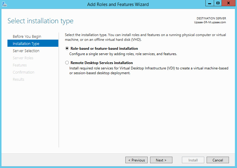 Installing Document and Print Services on windows server 2012