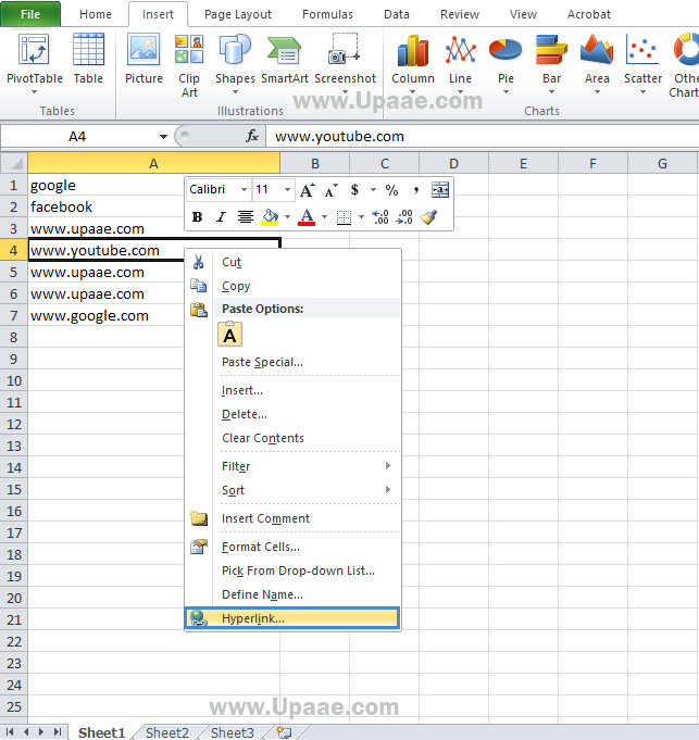 Create Hyperlinks In Excel In Easy Steps Hot Sex Picture 7034