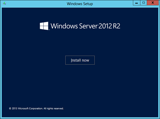 Fresh/Clean Installation of Windows Server 2012