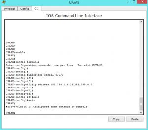 Assigning ip address to serial interface on a Cisco Router