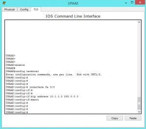 assigning ip address to fast ethernet port on cisco router