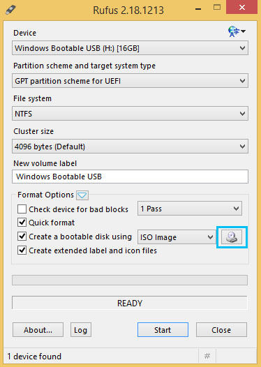 Create windows 10 bootable usb with UEFI boot support using Rufus4