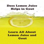 all about lemon juice and gout