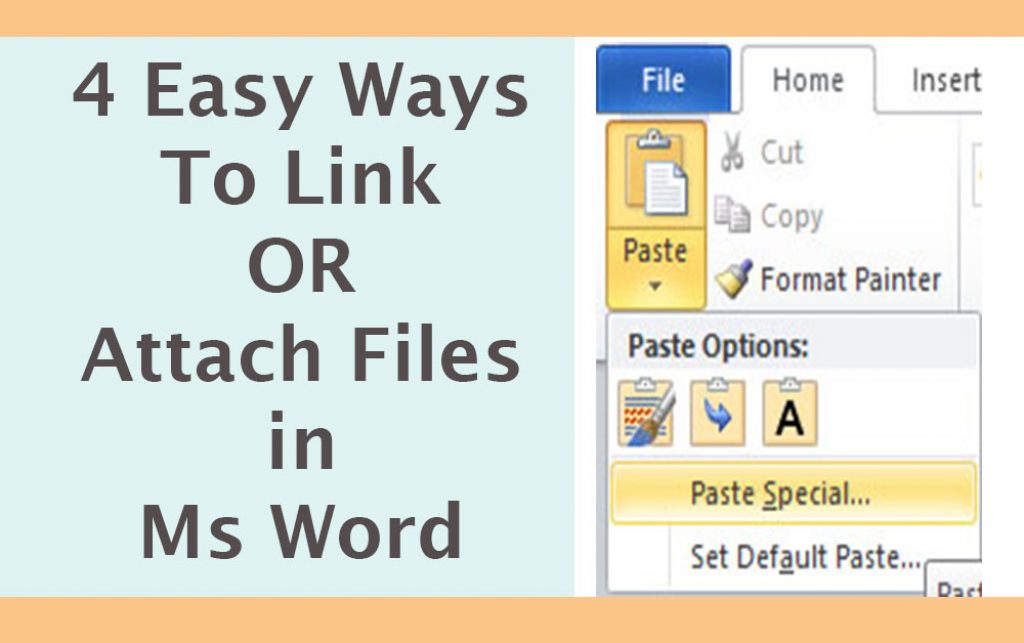 4 Easy Ways To Attach A File In Ms Word Upaae 9752