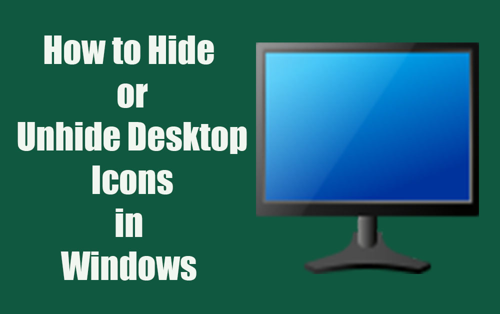 windows 10 hide icons desktop shortcut