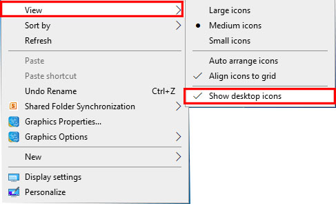 How To Hide Or UnHide Desktop Icons In Windows 10 – UPaae