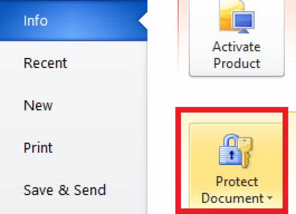 How to lock word files with password.