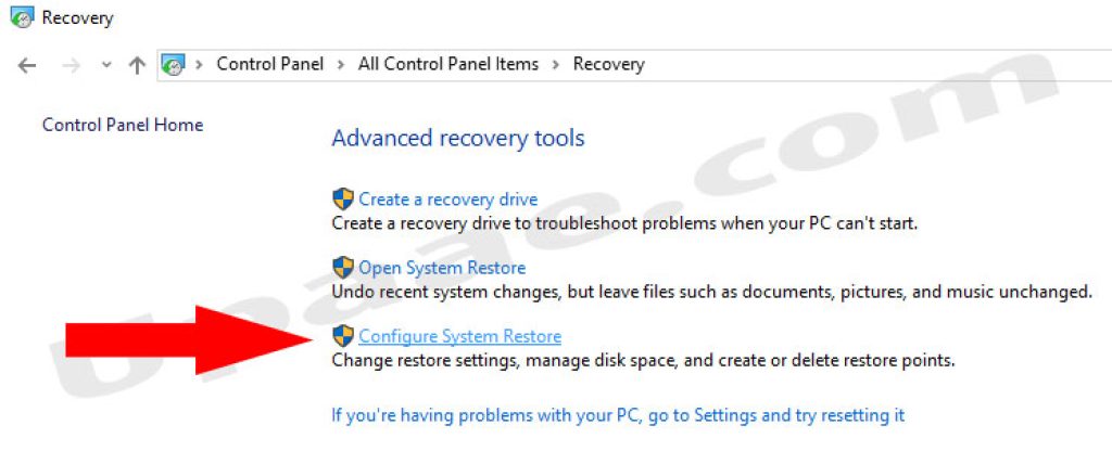 How to configure system protection and create a system restore point in windows.