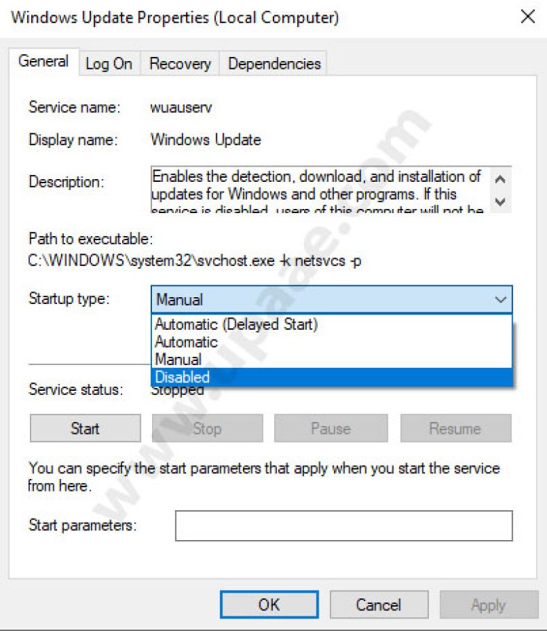 How To Stop Windows 10 updates - UPaae