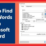 how to find italicized text in word