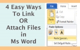 4 Easy Ways To Attach a File in Ms Word
