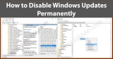 How to disable windows updates completely