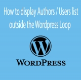 How to display Authors list outside the WordPress Default Loop