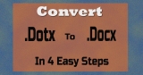 Convert DOTX to DOCX in Ms Word