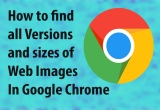 How to Find different sizes of Website Images in Chrome