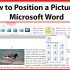 How to wrap text in word from one side